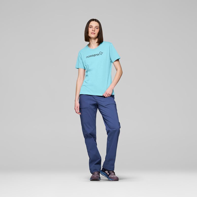 Tricou pentru femei NORRONA Cotton Norrøna Viking aqua haze 2
