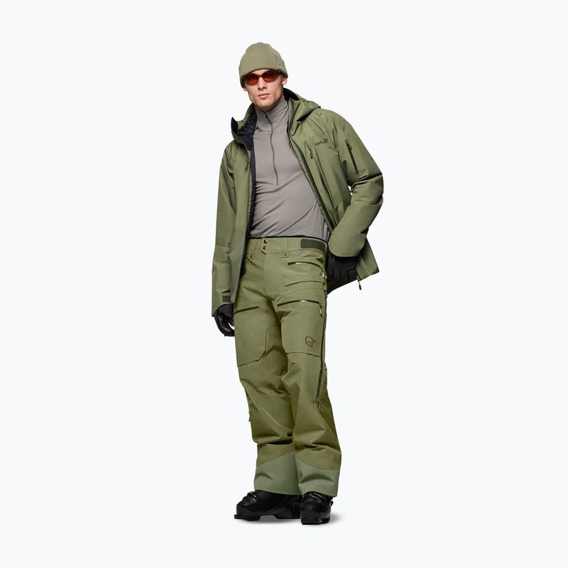 Pantaloni de schi pentru bărbați Norrona Lofoten Gore-Tex Insulated deep lichen green 2