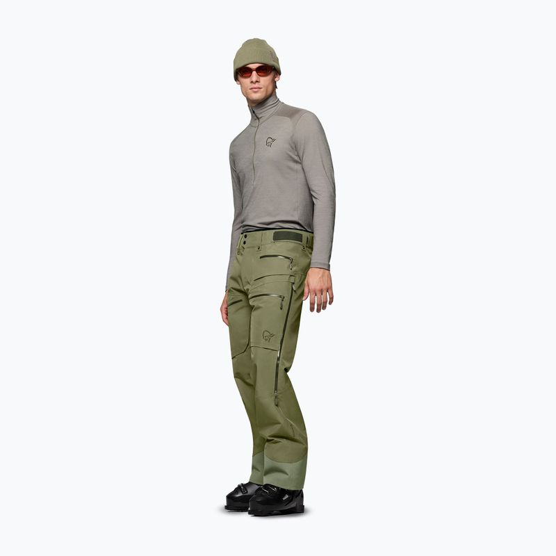Pantaloni de schi pentru bărbați Norrona Lofoten Gore-Tex Insulated deep lichen green 4