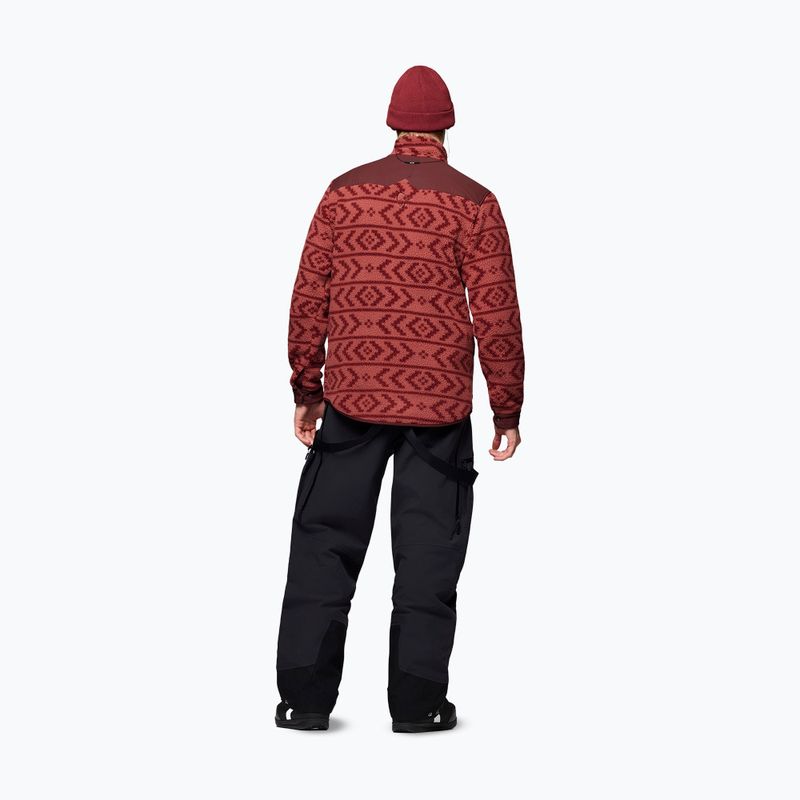 Bluză fleece pentru bărbați Norrona Tamok Warm3 cowhide/port 3