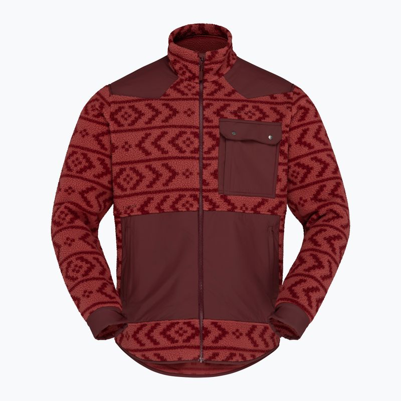 Bluză fleece pentru bărbați Norrona Tamok Warm3 cowhide/port 5