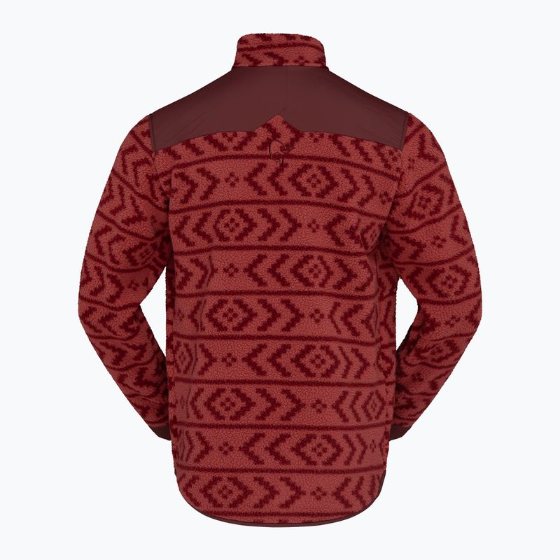 Bluză fleece pentru bărbați Norrona Tamok Warm3 cowhide/port 6