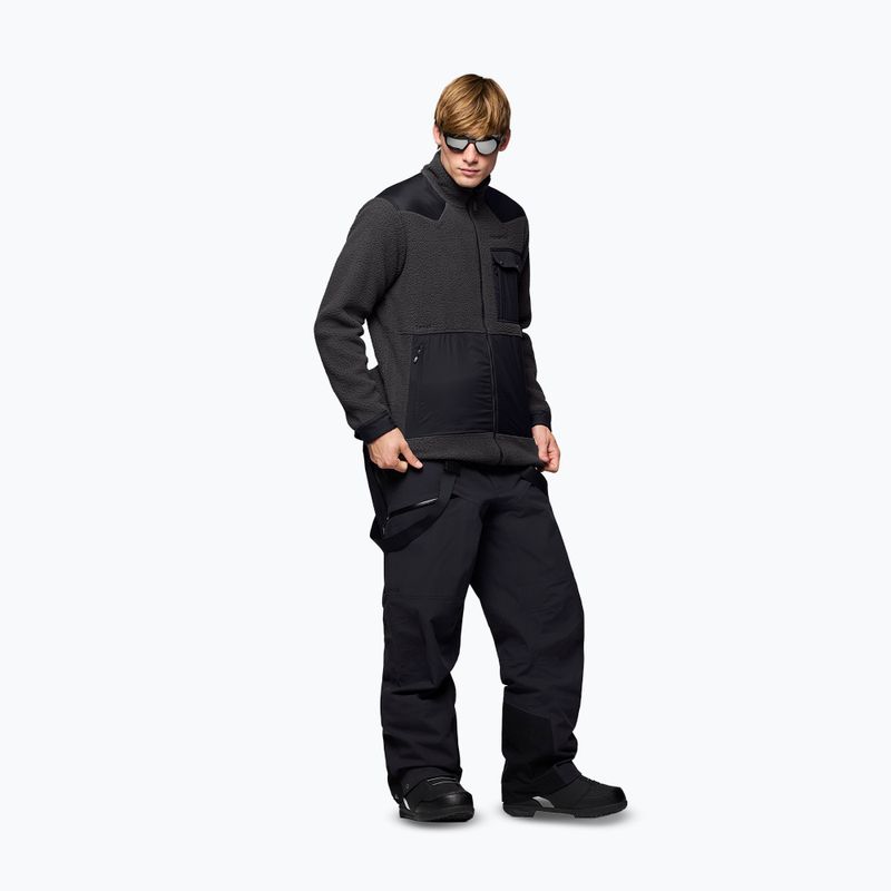 Bluză fleece pentru bărbați Norrona Tamok Warm3 phantom/caviar black 4