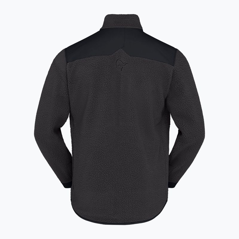 Bluză fleece pentru bărbați Norrona Tamok Warm3 phantom/caviar black 6