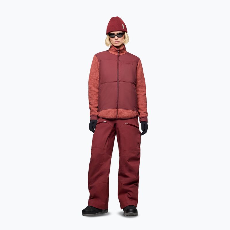 Bluză fleece pentru bărbați Norrona Tamok Warm3 cowhide/port 2
