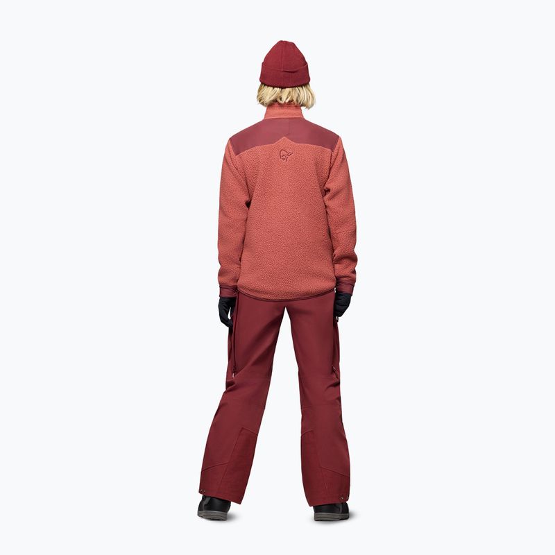 Bluză fleece pentru bărbați Norrona Tamok Warm3 cowhide/port 3