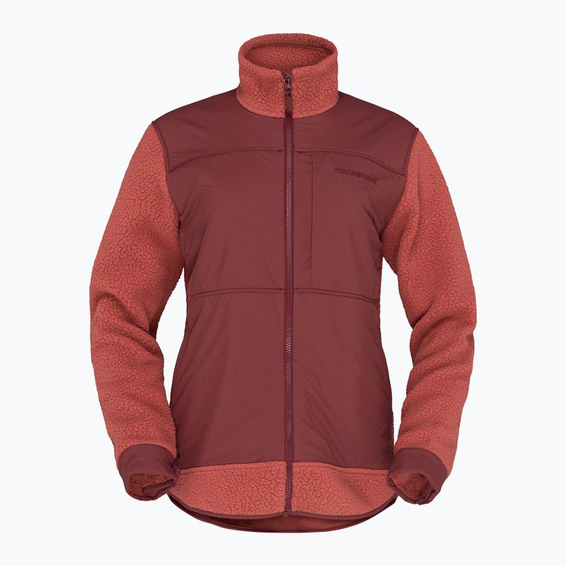 Bluză fleece pentru bărbați Norrona Tamok Warm3 cowhide/port 5
