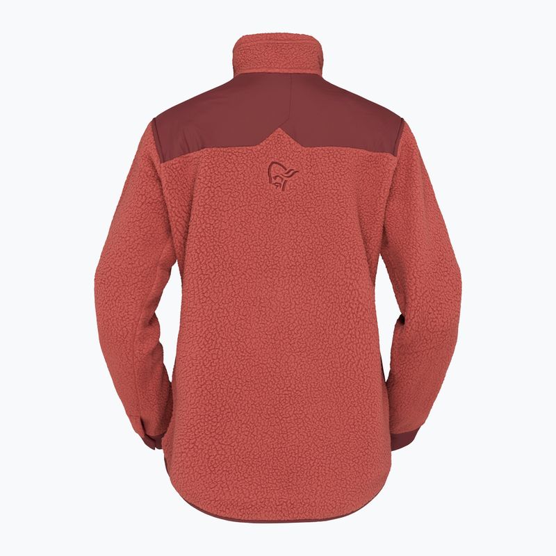 Bluză fleece pentru bărbați Norrona Tamok Warm3 cowhide/port 6