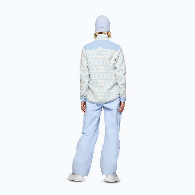 Bluză fleece pentru bărbați Norrona Tamok Warm3 whisper white/cashmere blue 3