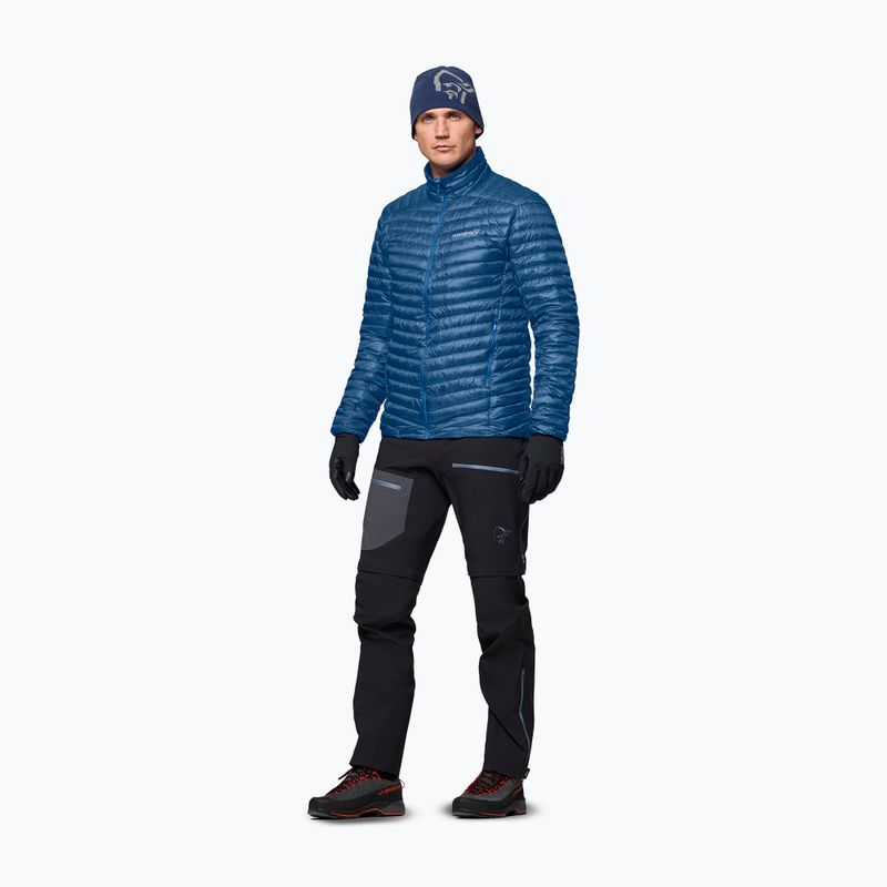 Geacă cu puf pentru bărbați NORRONA Trollveggen Down800 Super Light dark blue 2