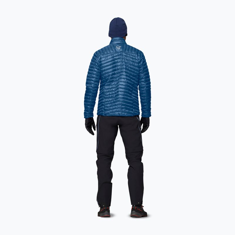 Geacă cu puf pentru bărbați NORRONA Trollveggen Down800 Super Light dark blue 3