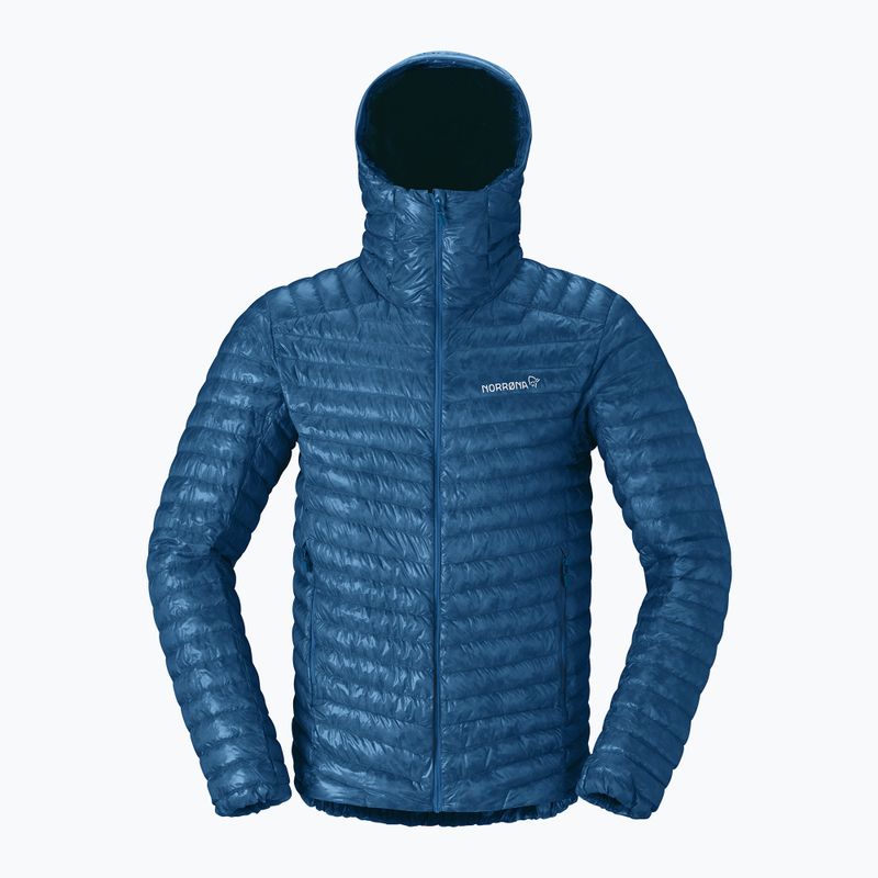 Geacă cu puf pentru bărbați Norrona Trollveggen Down800 Super Light Hood dark blue 5
