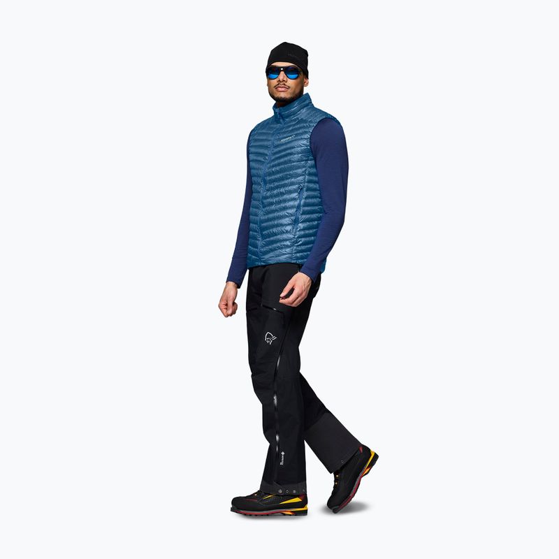 Vestă NORRONA Trollveggen Down800 Super Light dark blue 2