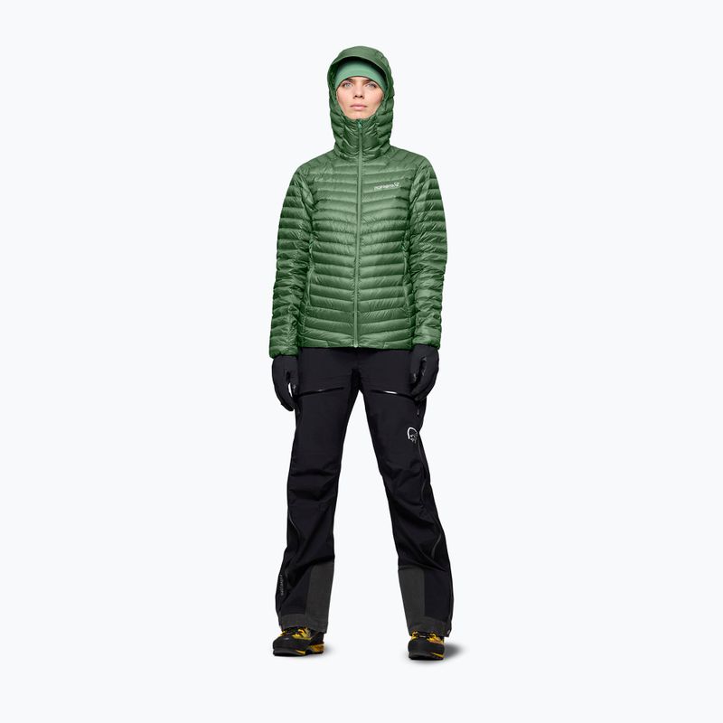 Geacă cu puf pentru femei Norrona Trollveggen Down800 Super Light Hood Dark Ivy 2