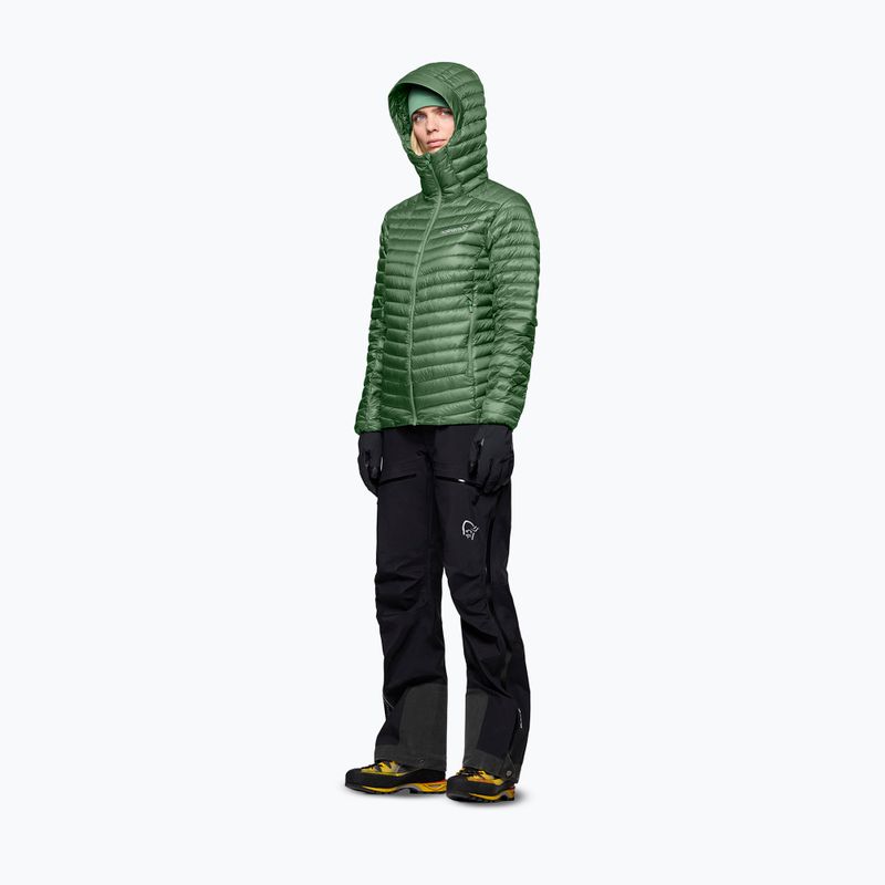 Geacă cu puf pentru femei Norrona Trollveggen Down800 Super Light Hood Dark Ivy 4