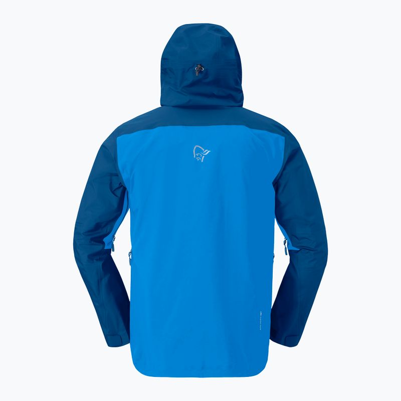 Geacă de ploaie pentru bărbați NORRONA Falketind Gore-Tex brilliant blue/dark blue 4