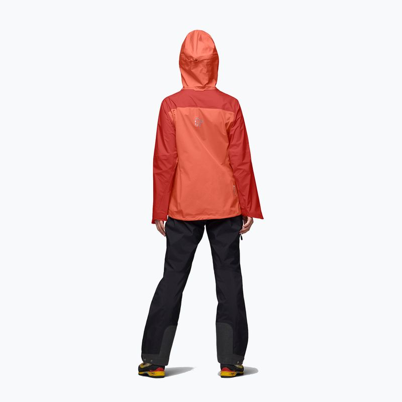 Geacă de ploaie pentru femei NORRONA Falketind Gore-Tex deep sea coral/baked apple 3