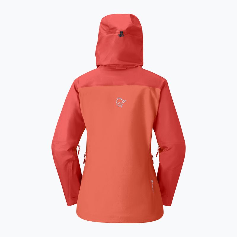 Geacă de ploaie pentru femei NORRONA Falketind Gore-Tex deep sea coral/baked apple 6
