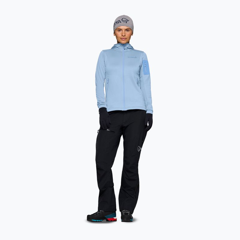 Bluză de trekking pentru femei NORRONA Falketind Warm2 Stretch Hood cashmere blue/allure 2