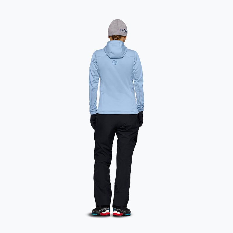 Bluză de trekking pentru femei NORRONA Falketind Warm2 Stretch Hood cashmere blue/allure 3