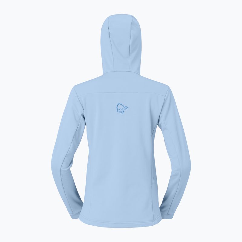 Bluză de trekking pentru femei NORRONA Falketind Warm2 Stretch Hood cashmere blue/allure 6