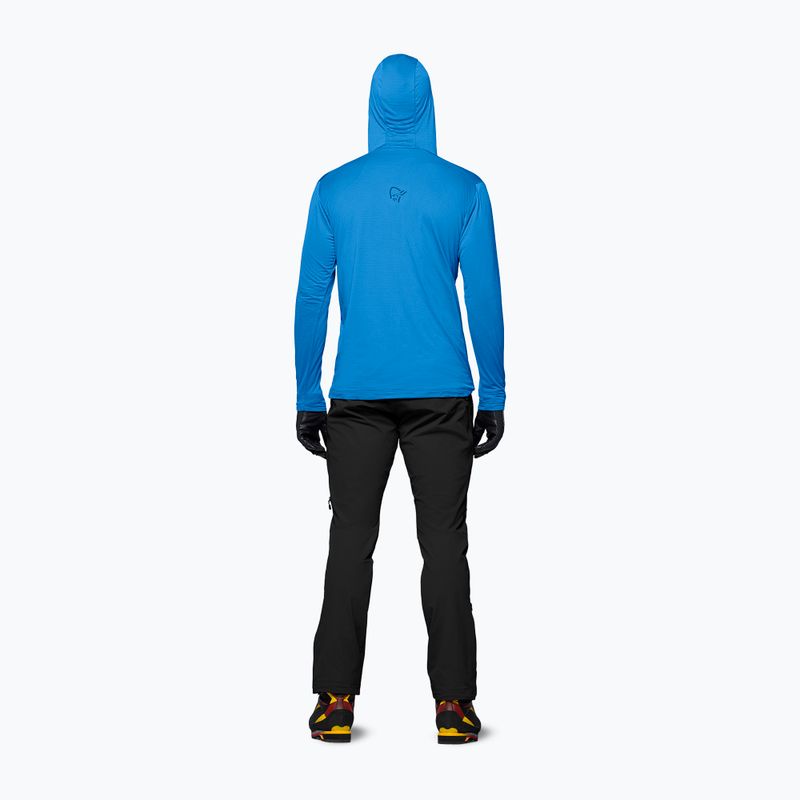 Bluză de trekking pentru bărbați NORRONA Falketind Warm1 Hood brilliant blue/dark blue 3