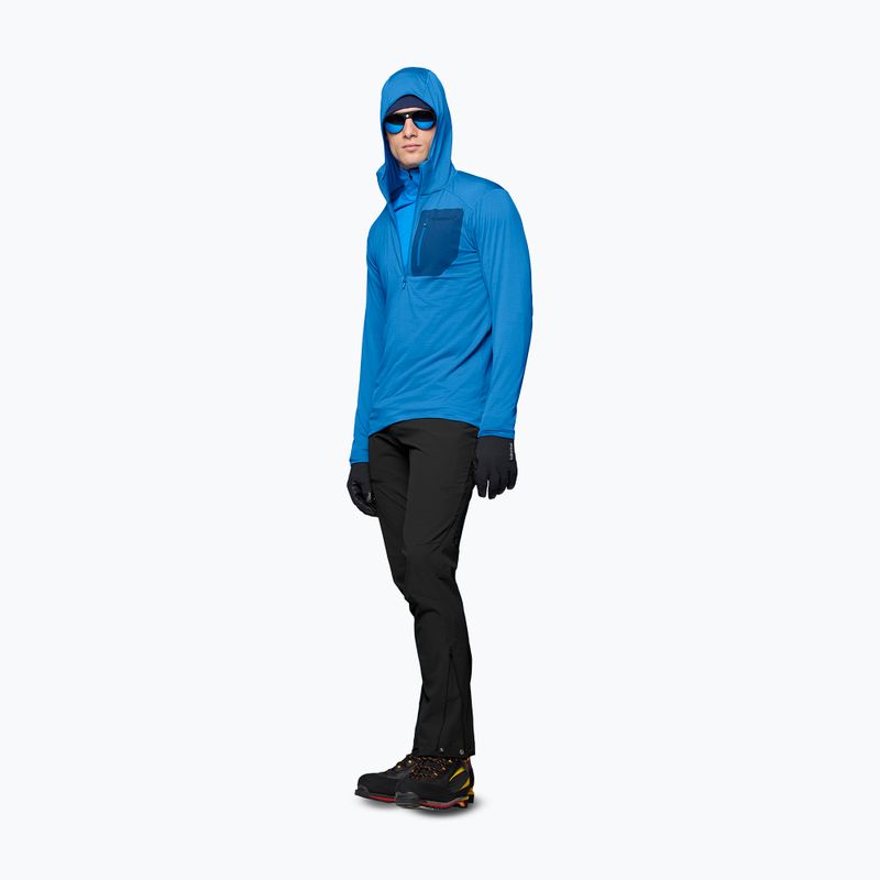 Bluză de trekking pentru bărbați NORRONA Falketind Warm1 Hood brilliant blue/dark blue 4