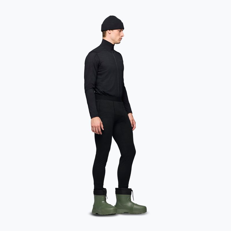 Colanți termoactivi pentru bărbați NORRONA Falketind Equaliser Ull Long caviar black 2
