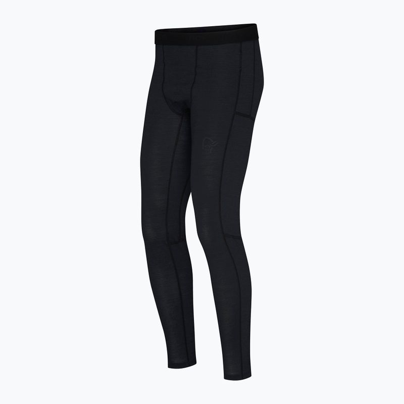 Colanți termoactivi pentru bărbați NORRONA Falketind Equaliser Ull Long caviar black 7