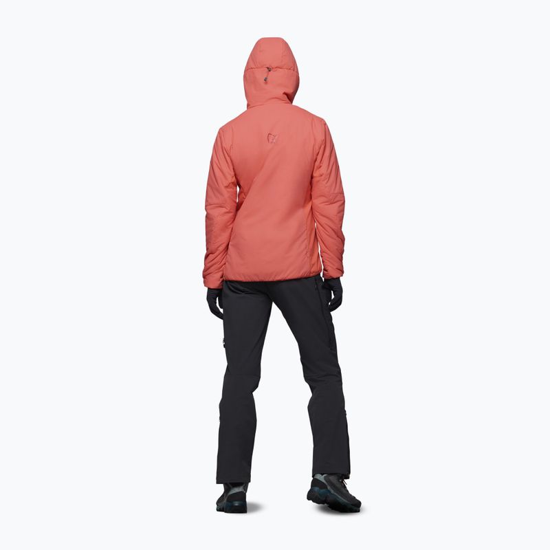 Geacă izolată pentru femei NORRONA Femund Thermo60 Zip Hood deep sea coral 3