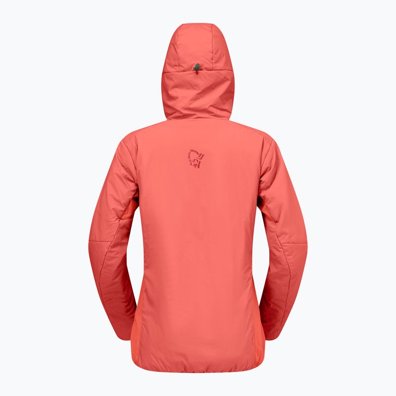 Geacă izolată pentru femei NORRONA Femund Thermo60 Zip Hood deep sea coral 6