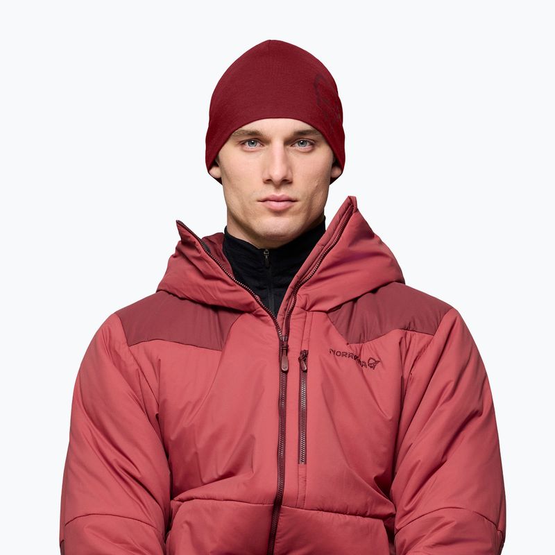 Căciulă de iarnă NORRONA PureUll 180 Beanie port 2