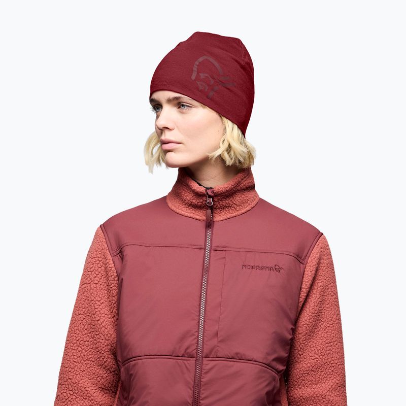 Căciulă de iarnă NORRONA PureUll 180 Beanie port 3