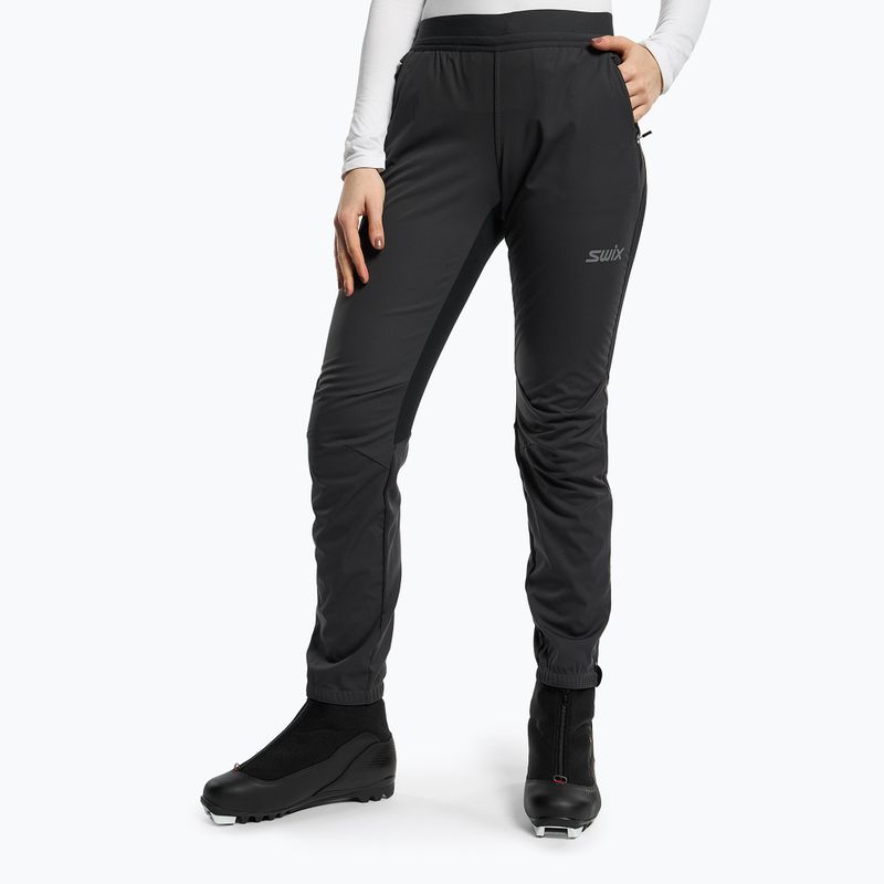Pantaloni de schi fond pentru femei Swix Cross negru 22316-12401-XS