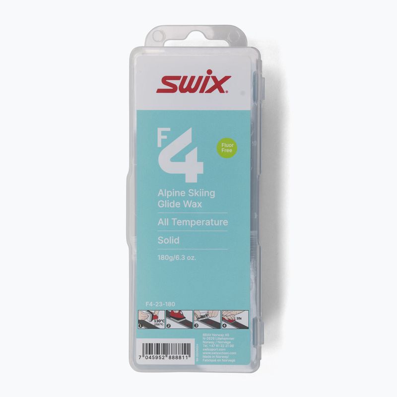 Lubrifiant pentru schiuri  Swix F4 Glidewax 180 g    Noutate