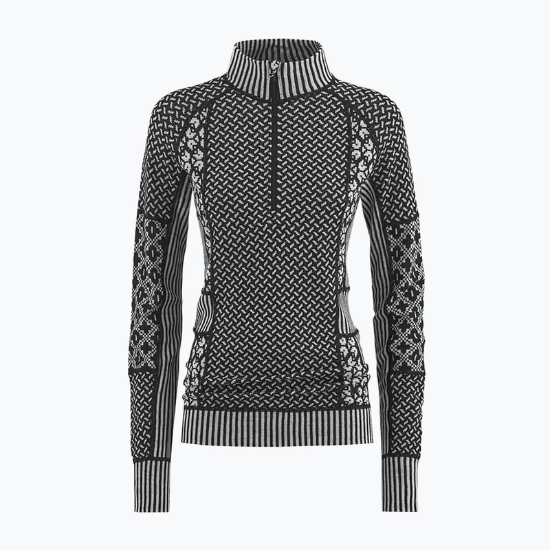 Bluză termoactivă pentru femei KARI TRAA Smekker Half Zip black 5