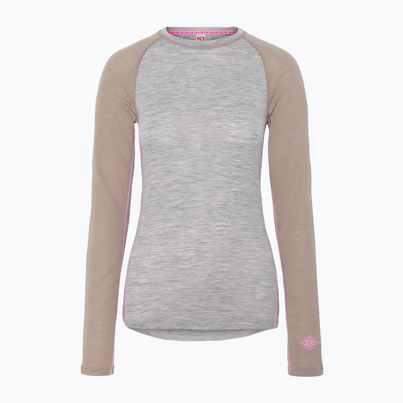 Set de lenjerie termoactivă pentru femei KARI TRAA Kaia light grey melange 2
