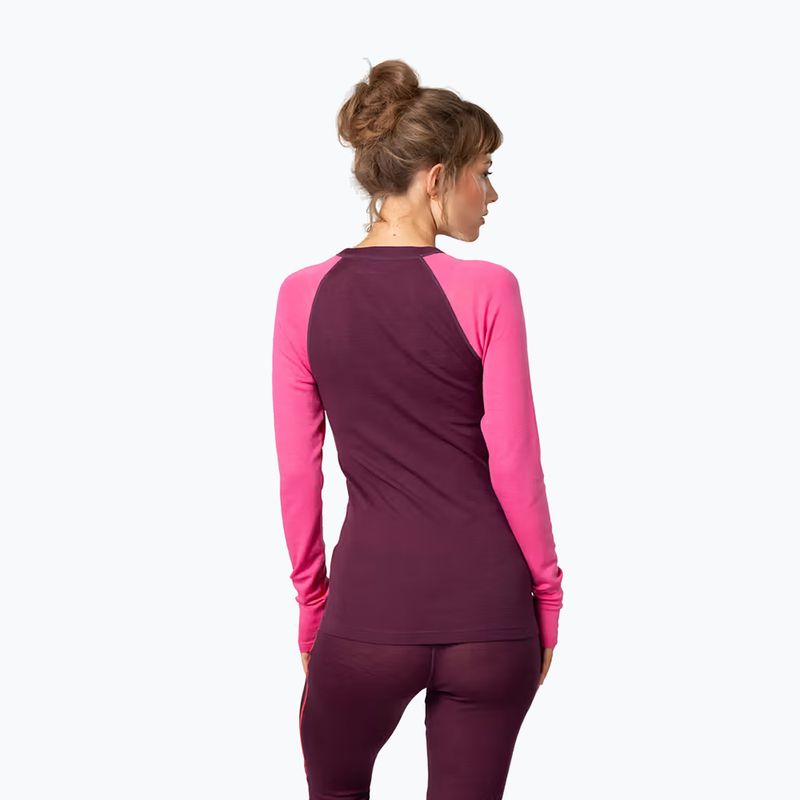 Set de lenjerie termoactivă pentru femei KARI TRAA Kaia wine 4