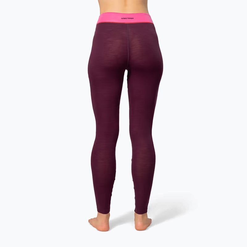 Set de lenjerie termoactivă pentru femei KARI TRAA Kaia wine 6