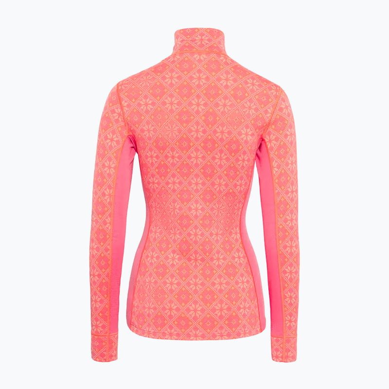 Bluză termoactivă pentru femei KARI TRAA Rose Half Zip bubblegum 2