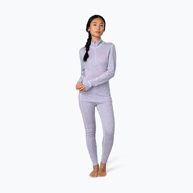 Bluză termoactivă pentru femei KARI TRAA Rose Half Zip lily 2