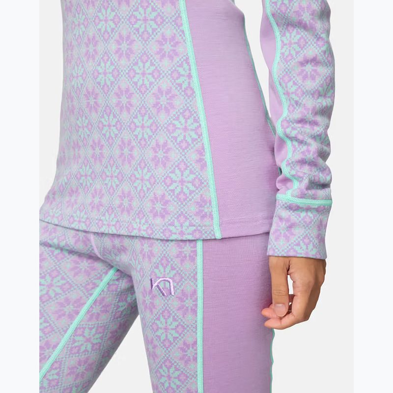 Bluză termoactivă pentru femei KARI TRAA Rose Half Zip lily 5