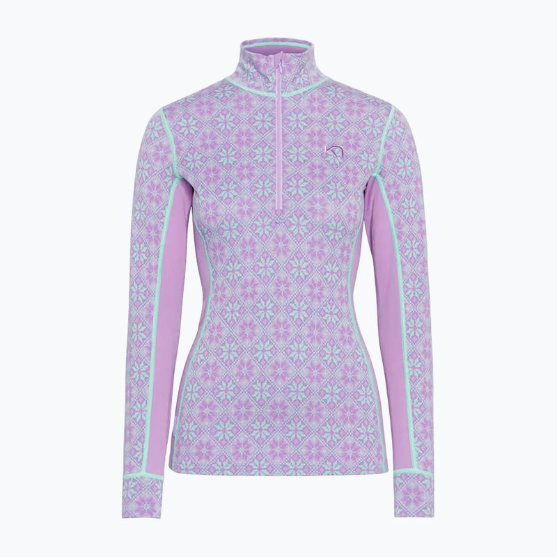 Bluză termoactivă pentru femei KARI TRAA Rose Half Zip lily 6