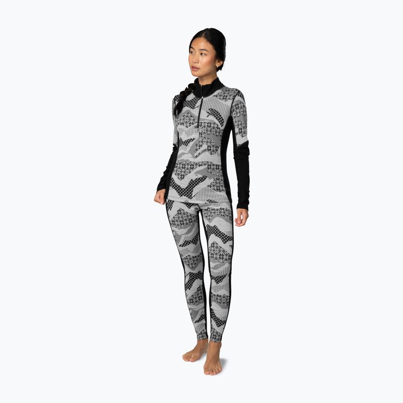Bluză termoactivă pentru femei KARI TRAA Olea Half Zip black 2