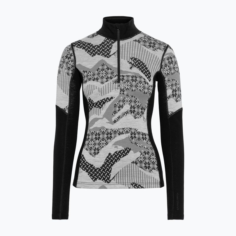 Bluză termoactivă pentru femei KARI TRAA Olea Half Zip black 4