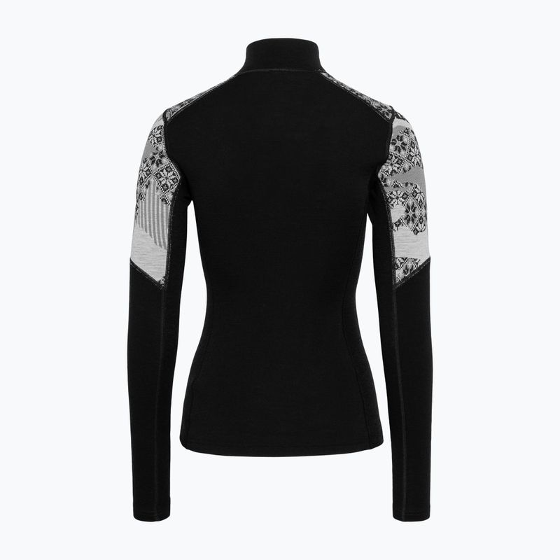 Bluză termoactivă pentru femei KARI TRAA Olea Half Zip black 5