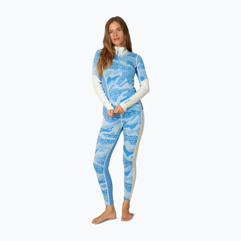 Bluză termoactivă pentru femei KARI TRAA Olea Half Zip ocean 2