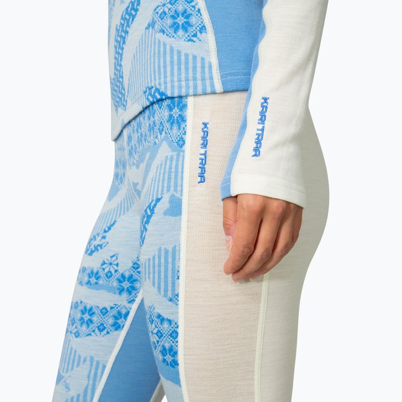 Bluză termoactivă pentru femei KARI TRAA Olea Half Zip ocean 4