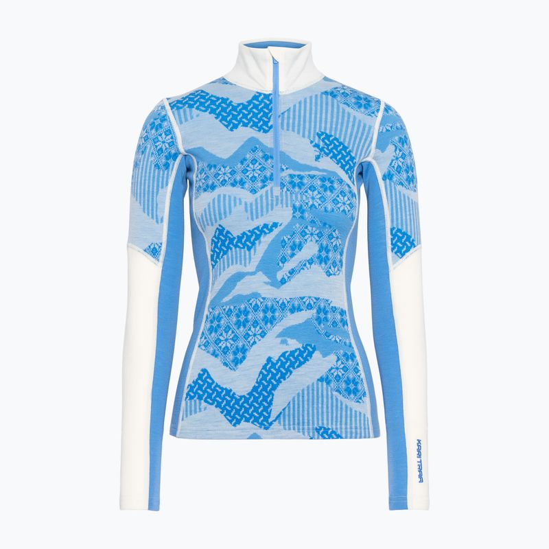 Bluză termoactivă pentru femei KARI TRAA Olea Half Zip ocean 5