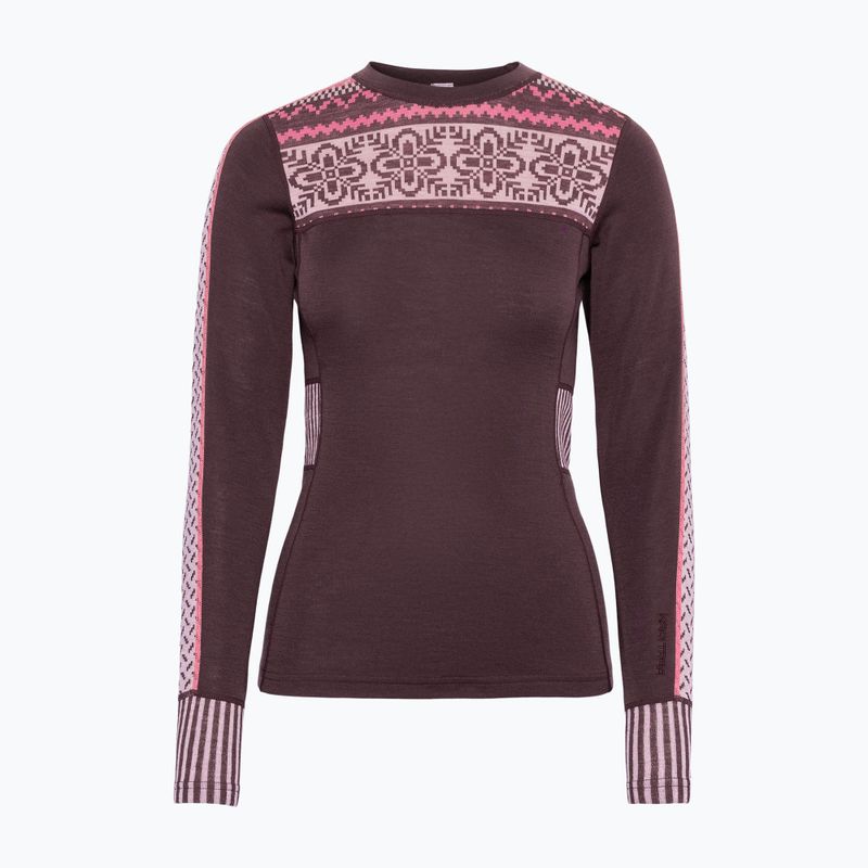 Bluză termoactivă pentru femei KARI TRAA Ines cocoa powder 3